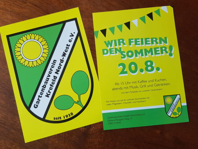 Erscheinungsbild für Gartenbauverein